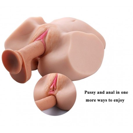 Life Size Virgin Pussy Ass Doll,3D Realistic Male Masturbator Ass Vagina  Anal Sex Toys for Male Masturbation(5.3 LB)