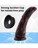 Huge Fantasy Monster Dragon Dildo, Soft Thick Vibrator for Women with Suction Cup