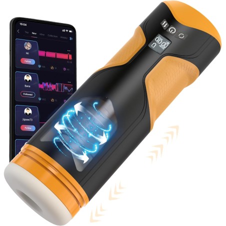 Sinloli APP Controlled  Male Masturbator Cup with 8 Thrusting and Rotating Modes