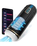 Sinloli APP Controlled 2-in-1 Male Masturbator with 10 Thrusting, Vibration Sucking Modes Pocket Stroker