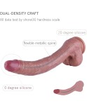 Hismith 15,6" ultralang silikondildo med 12,6" innsettingslengde og KlicLok-system